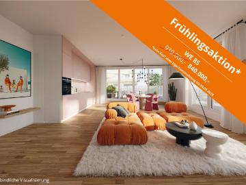 Urlaub auf dem Balkon? Wunderschönes 2,5 Zimmer Penthouse mit zwei großen Terrassen zum Entspannen
