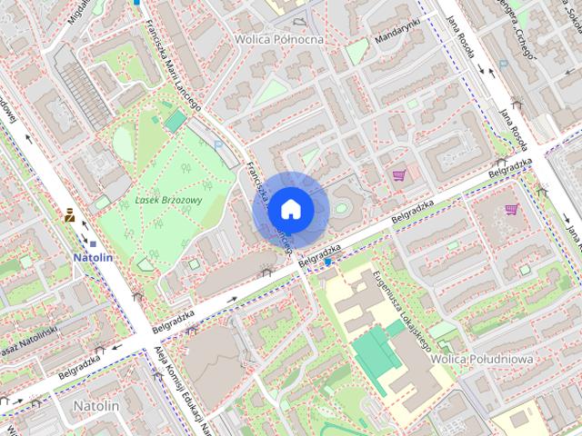 Ursynów, ul. Lanciego, 2 pok. 45 m2 umeblowane, przy metrze Natolin