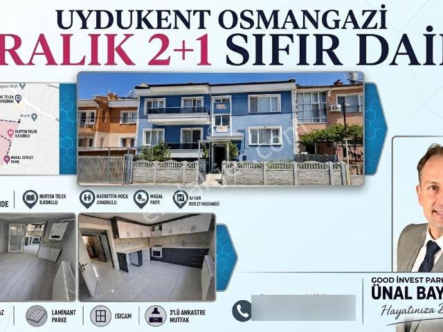 Uydukent Osmangazi Kiralık 2+1 Bakımlı İçi Yapılı Daire Uygun
