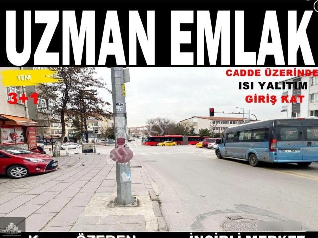 Uzman Emlak'dan Gülhane Ve Şehir Hastanesi Yakını Cadde Üzerinde Isı Yalıtımlı Giriş Katta 3+1 Daire