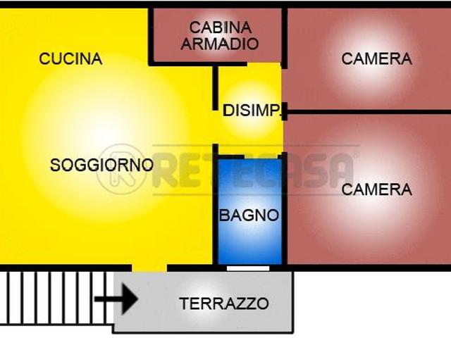 V. della Repubblica trilocale 83mq