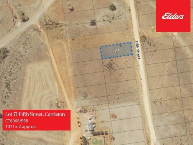 VACANT BLOCKS FOR AUCTION Allotment 71 Under Section 184 of the Local Government Act 1999