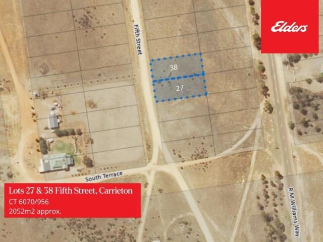 VACANT BLOCKS FOR AUCTION LOTS 27 & 38 Under Section 184 of the Local Government Act 1999