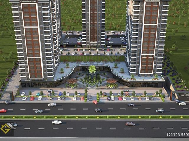 VADİ MANZARA 6. ETAP 1+1 ARAÇ TAKASINA AÇIK SATILIK DAİRE !