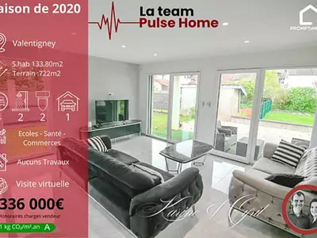 Valentigney 25700 Achat / Vente maison 6 pièces t6 terrasse parking