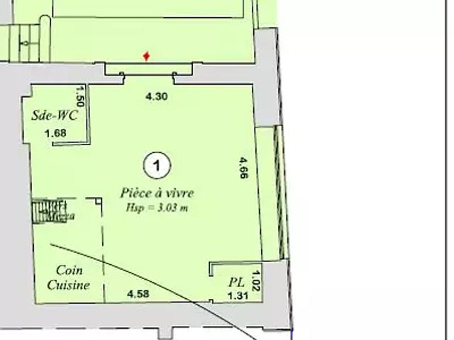 Valmondois 95760 Achat / Vente appartement 1 pièce t1 terrasse parking
