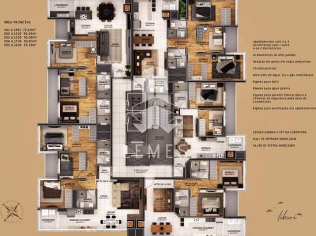 VALORES A PARTIR DE 519.149,27 * APARTAMENTO COM 02 e 03 DORMITÓRIOS COM 01 S