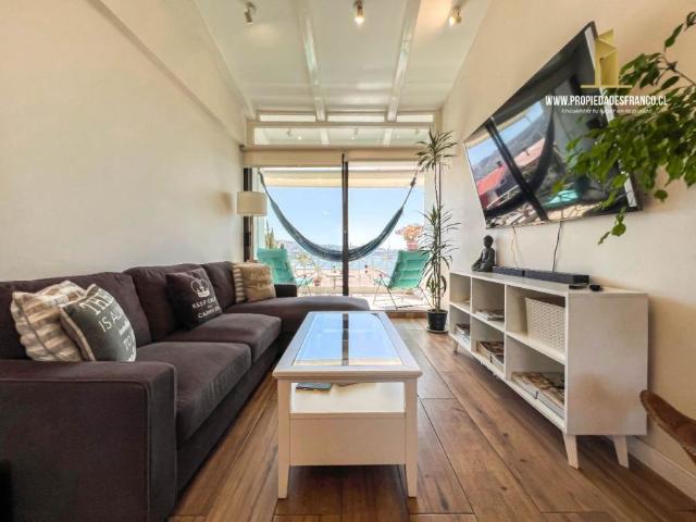VALPARAÍSO. ARRIENDO DPTO REMODELADO COMPLETAMENTE AMOBLADO