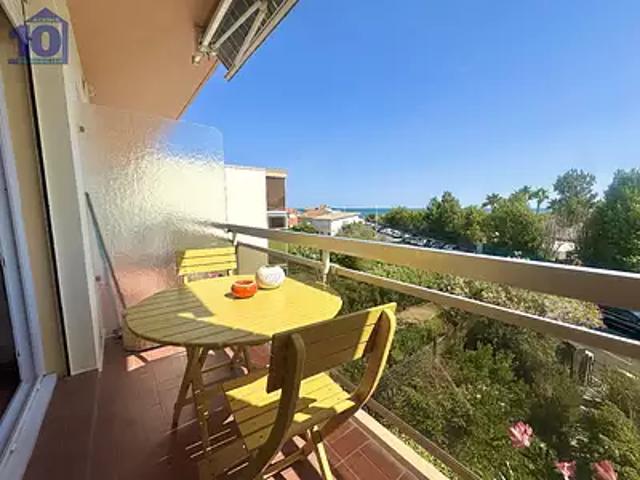 Valras Plage 34350 Achat / Vente appartement 1 pièce t1 terrasse balcon