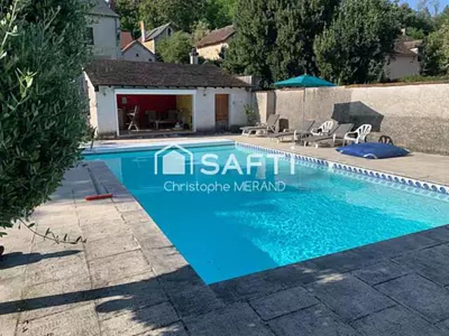 Vaux sur Vienne 86220 Achat / Vente maison 9 pièces t9 piscine terrasse