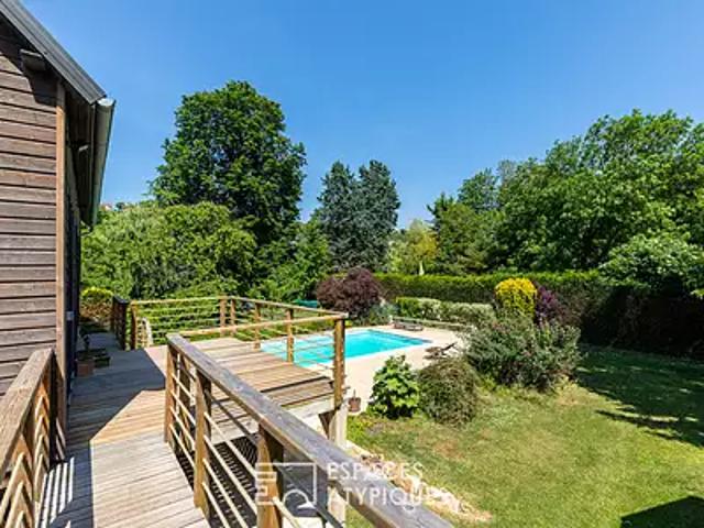 Vaux sur Seine 78740 Achat / Vente maison 6 pièces t6 piscine terrasse