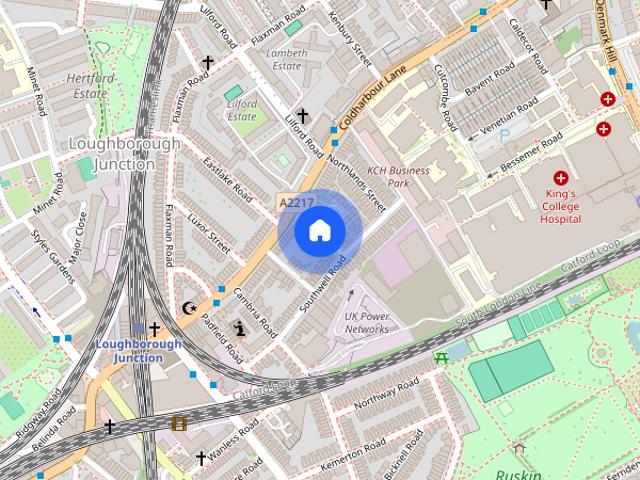 Vaughan Road, Brixton, Camberwell, Denmark Hill, SE5