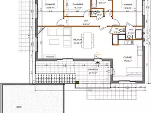 Vaulx en Velin 69120 Achat / Vente appartement 5 pièces t5 au dernier étage terrasse