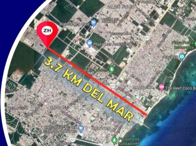 Venta terreno irregular en esquina, av. Paseo del mayab, cerca plaza las Américas, playa del Carmen