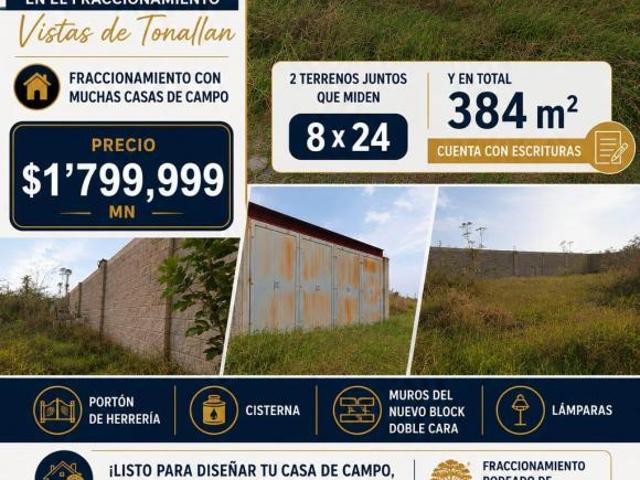 Venta terreno papeles en regla
