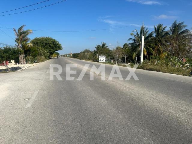 Venta terreno CHUBURNA PUERTO sobre carretera 629m2 Costa de Yucatán