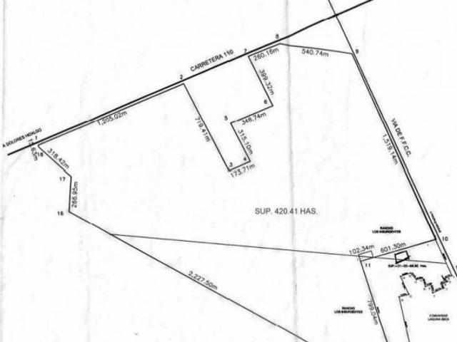 VENTA TERRENOS GUANAJUATO SANLUIS DE LA PAZ 420.4 HAS AA