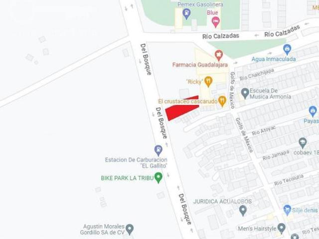 Venta y Renta de Terreno de 800 m2 en Av. Del Bosque, Col. Santa Isabel, Coatzacoalcos, Veracruz