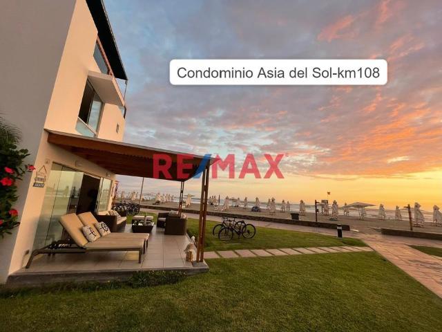 Venta Casa De Playa En Primera Fila Condominio Asia Del Sol Km 108