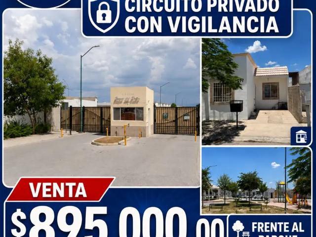 VENTA CASA EN CIRCUITO PRIVADO, FRENTE AL PARQUE COMO NUEVA
