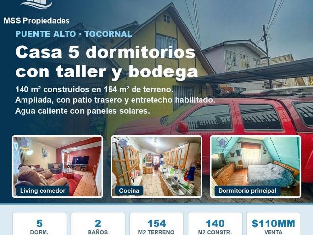 Venta Casa Puente alto Metro las mercedes