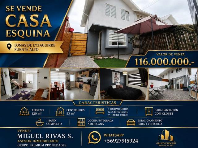Venta Casa Puente alto Loma del sol