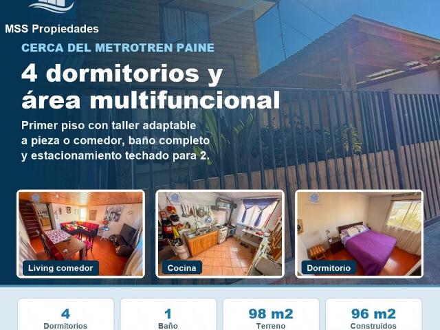 Venta Casa Paine Villa masizo andino