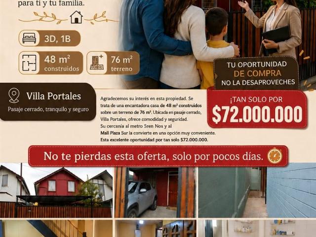 Venta Casa San bernardo Diego ribera y mauricio rugendas