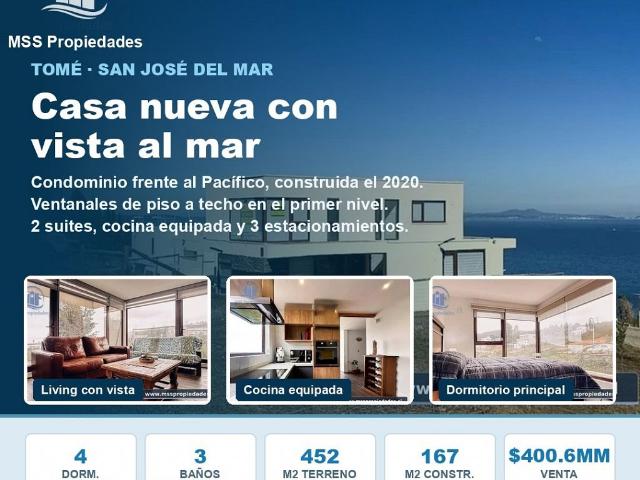 Venta Casa Tomé Condominio San José del Mar