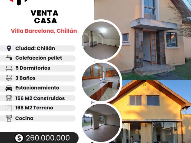 VENTA CASA VILLA BARCELONA, CHILLÁN
