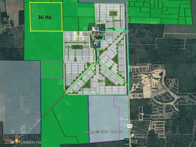 VENTA DE 36 HA EN DZEMUL A LADO DE DESARROLLOS POR HACIENDA SAN EDUARDO YUCATAN