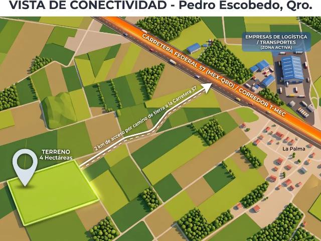 Venta de terreno comercial 4.17 ha carretera 57
