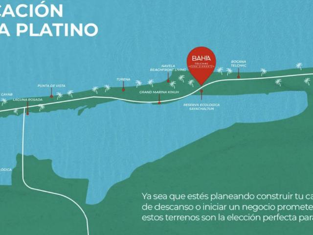 Venta de terreno comercial, en Zona Platino Telchac Puerto, Progreso Yuc