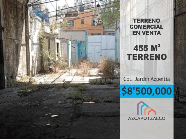 Venta de Terreno en Azcapotzalco de calle a calle
