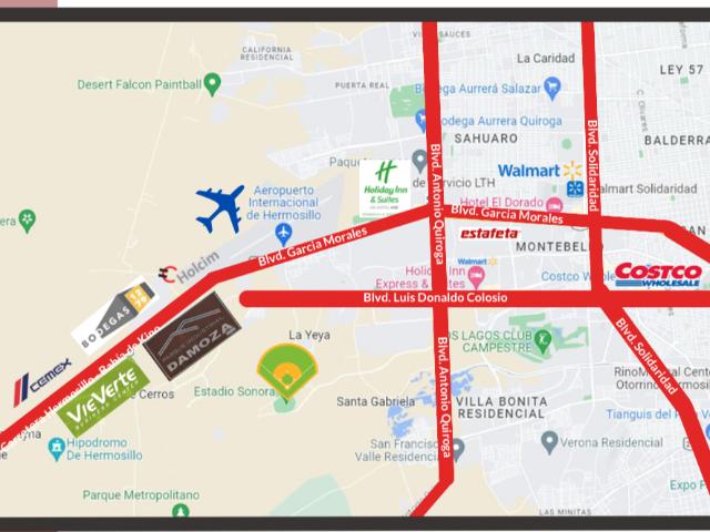 Venta de Terreno en Carretera Hermosillo Bahía de Kino