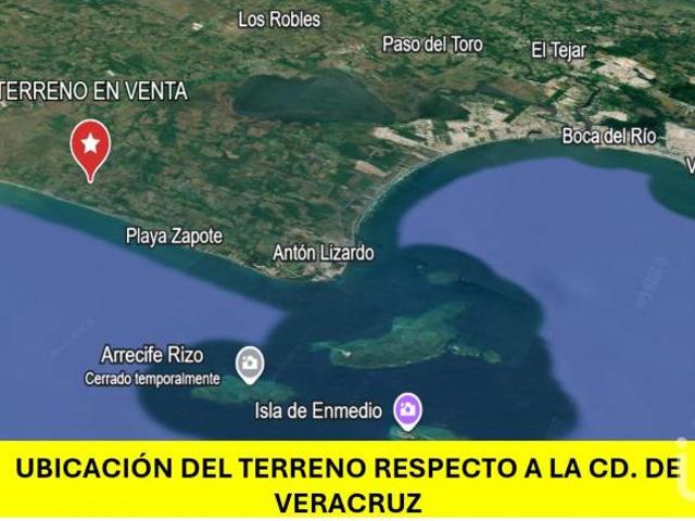 Venta de terreno en el Bayo, Alvarado, Ver. 921 m2 ideal para casa vacacional negocio