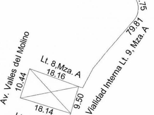 VENTA DE TERRENO EN VALLES DEL MOLINO B