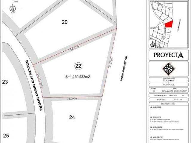 Venta de Terreno Residencial El Carmen, Atlixco