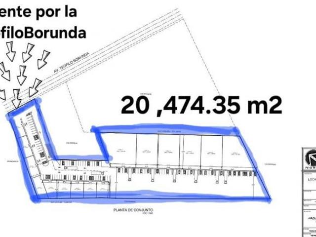 VENTA DE TERRENO SOBRE TEOFILO BORUNDA