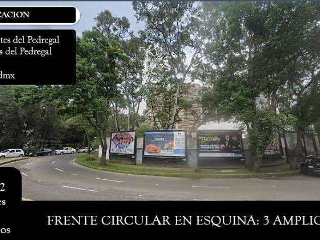Venta de Terreno 2446 m2 en Fuentes del Pedregal, construye 11,745 m2 con 74 Departamentos