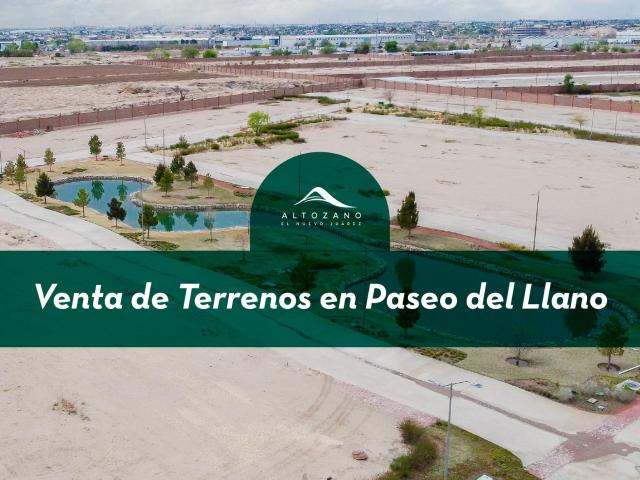Venta de terrenos en Paseo del Llano