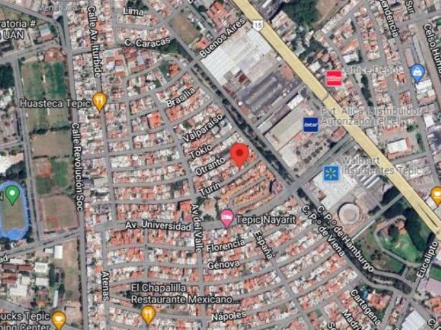 VENTA DE CASA EN Calle Turín 20 Fracc. Ciudad del Valle Municipio Tepic C.P. 63157 Nayarit