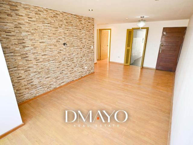 Venta de departamento de 83.20m2 con 3 dorm 1 cochera Gas Calidda y portería 24h