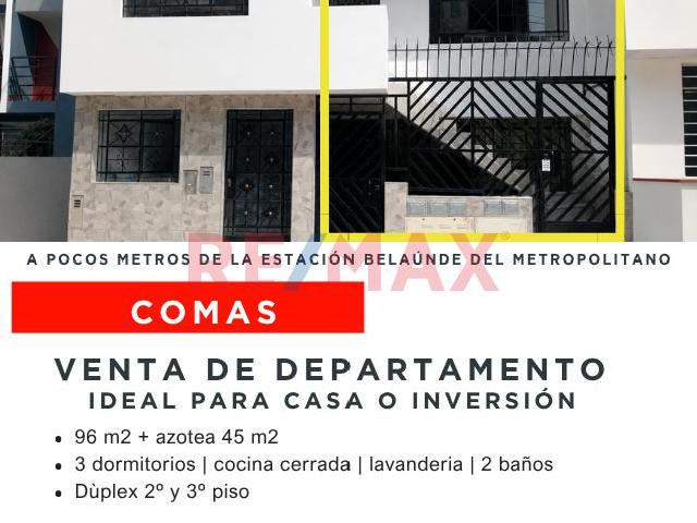 Venta De Departamento Dúplex Con Muy Buena Ubicación En Comas