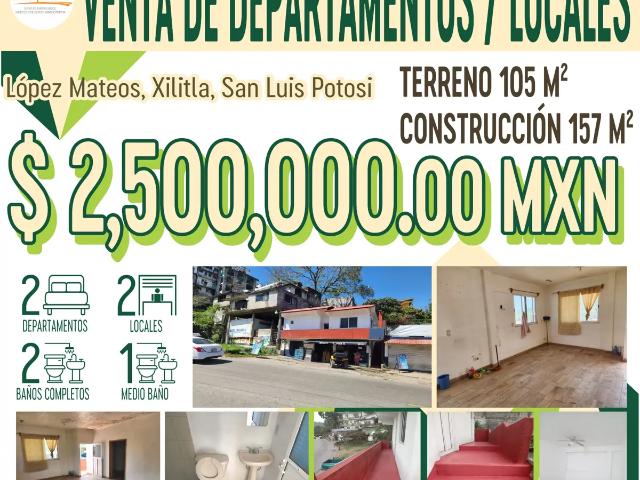Venta de Casa con Locales en el Centro de Xilitla, San Luis Potosi