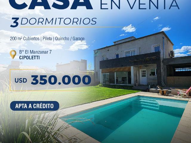 Venta de espectacular Casa 4 ambientes en Cipolletti