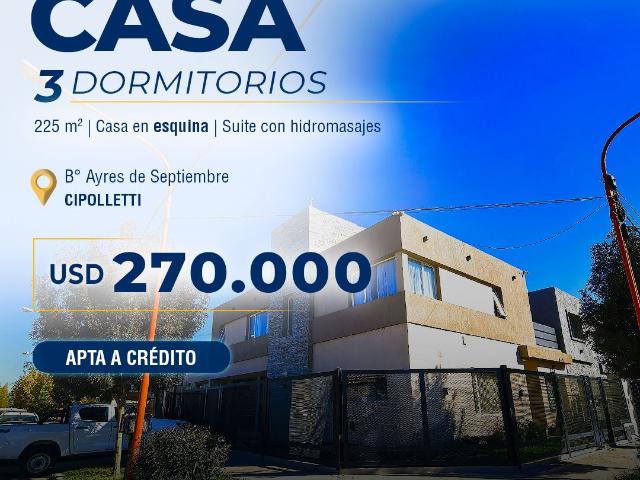 Venta de espectacular Casa 4 ambientes en Cipolletti