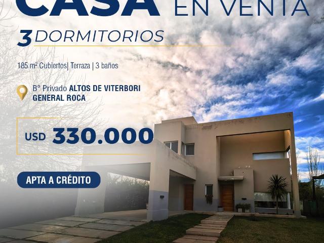Venta de espectacular Casa 4 ambientes en General Roca