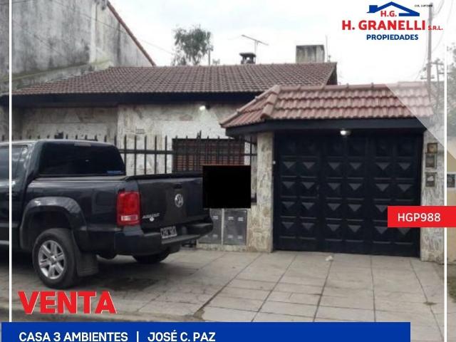 Venta de espectacular Casa 3 ambientes en José C Paz José C Paz