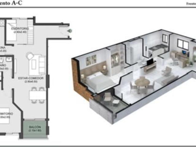 Venta de espectacular Departamento 2 ambientes en Córdoba